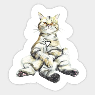 Love Cat Sticker